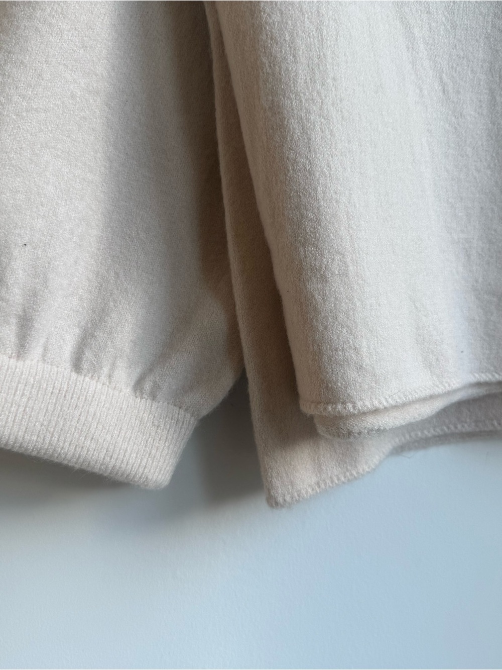 Wide Leg Knit Pants in Light Beige - Women - Picture 5 of 5